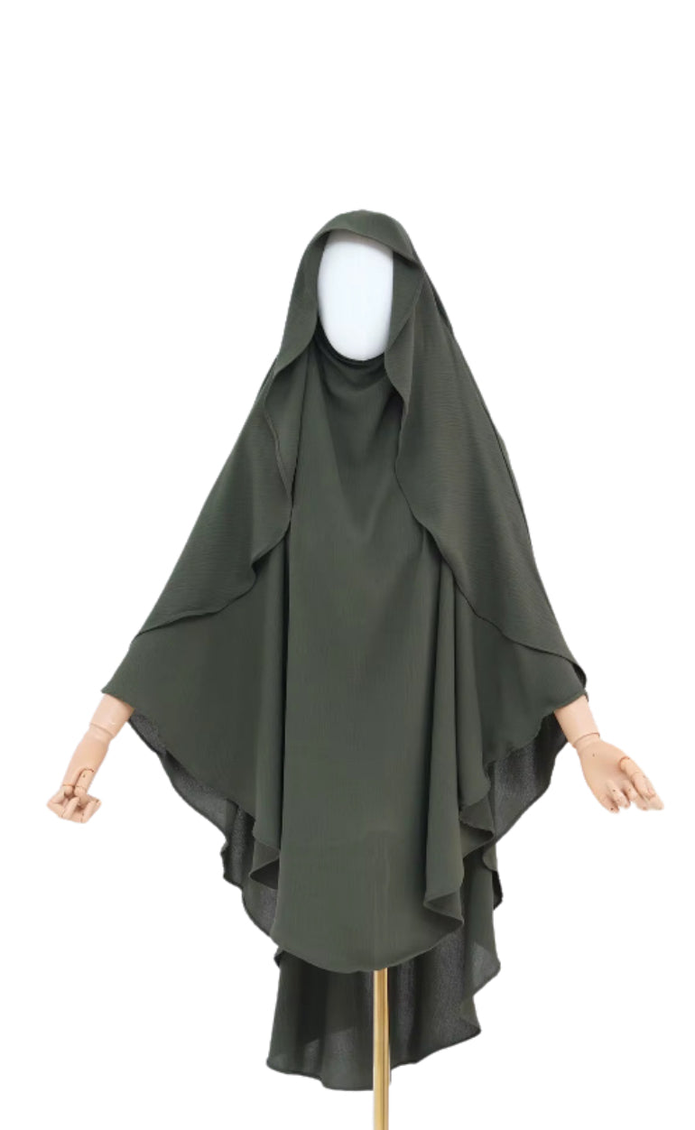 One Layer Hooded Khimar