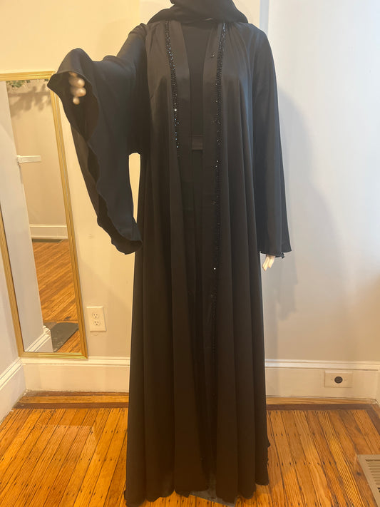 Black: Hand beaded 3 - piece set