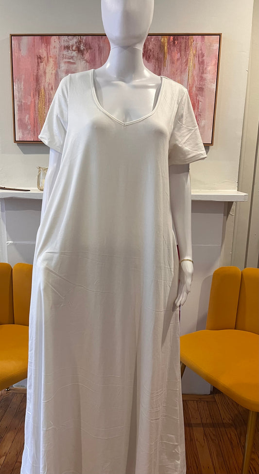 Short Sleeve Maxi Dress