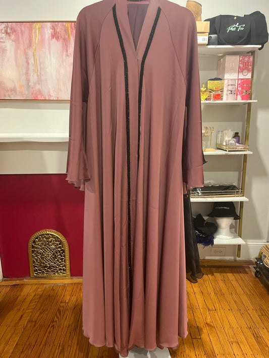 Dusty Purple - Umbrella Abaya 3-Piece Set