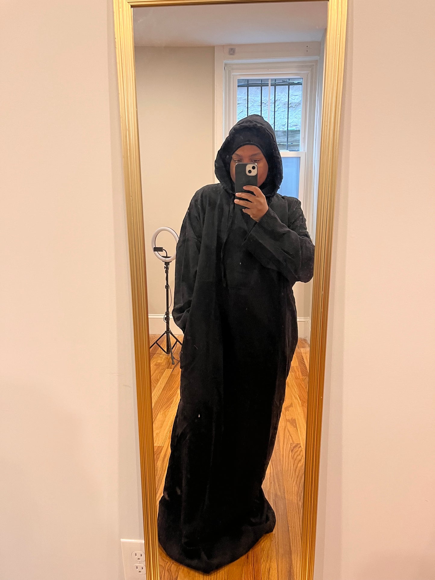 Black Hooded Abaya