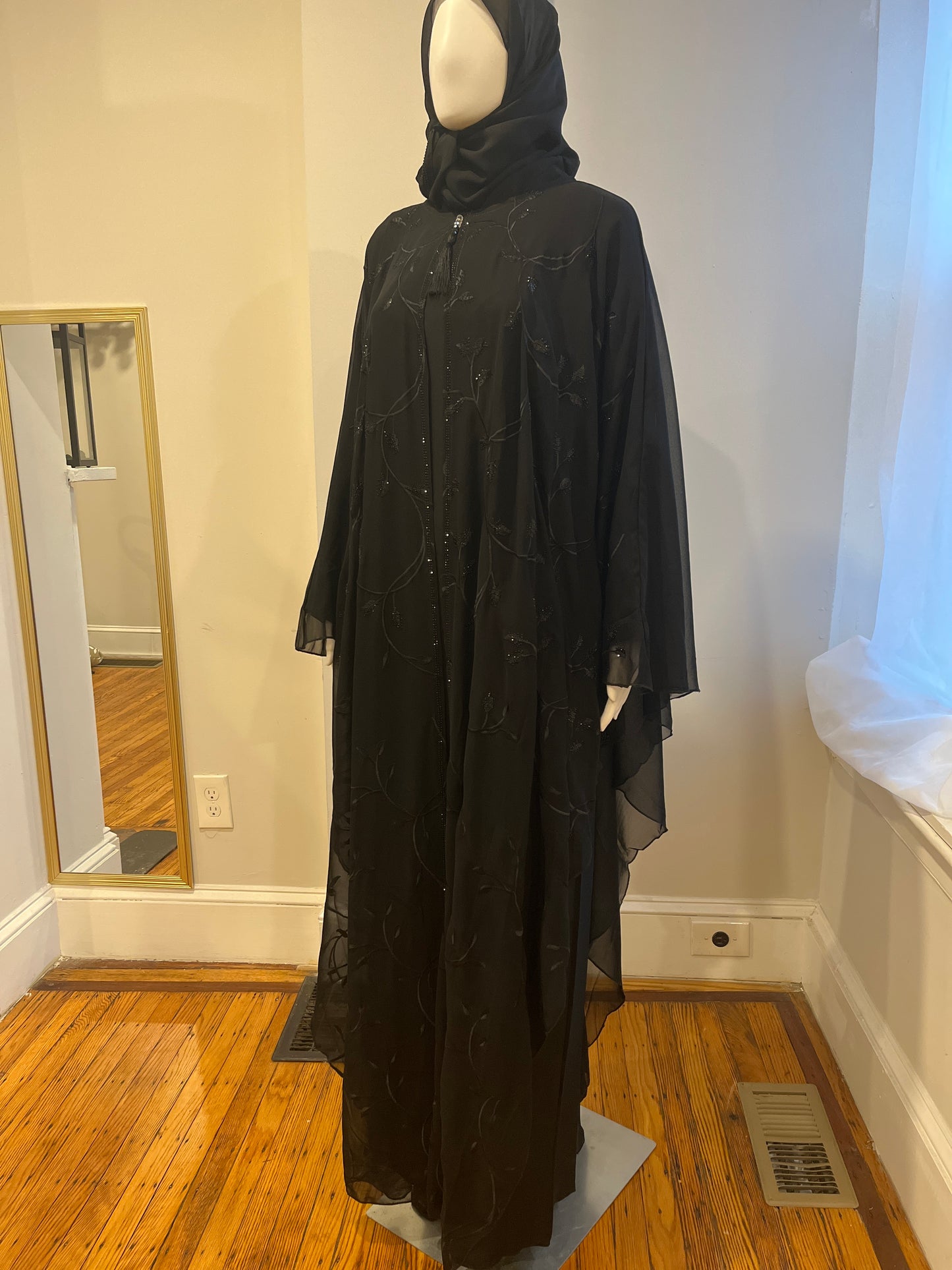 Sarah - Overlay Abaya  Set