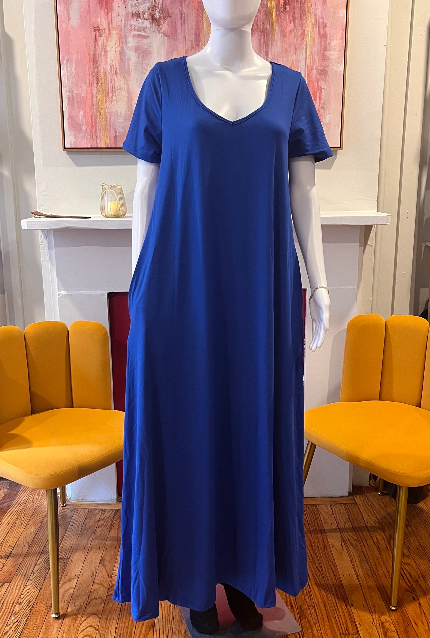 Short Sleeve Maxi Dress