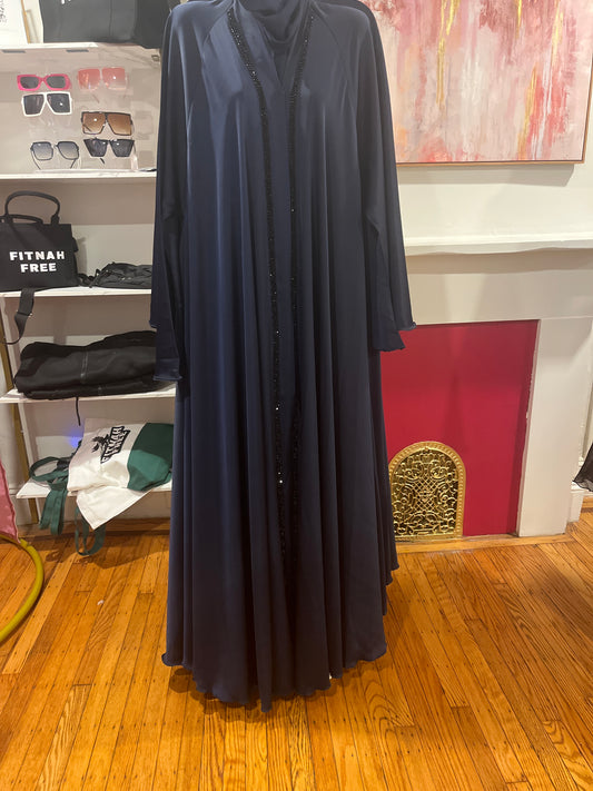 Navy hand beaded 3-piece set