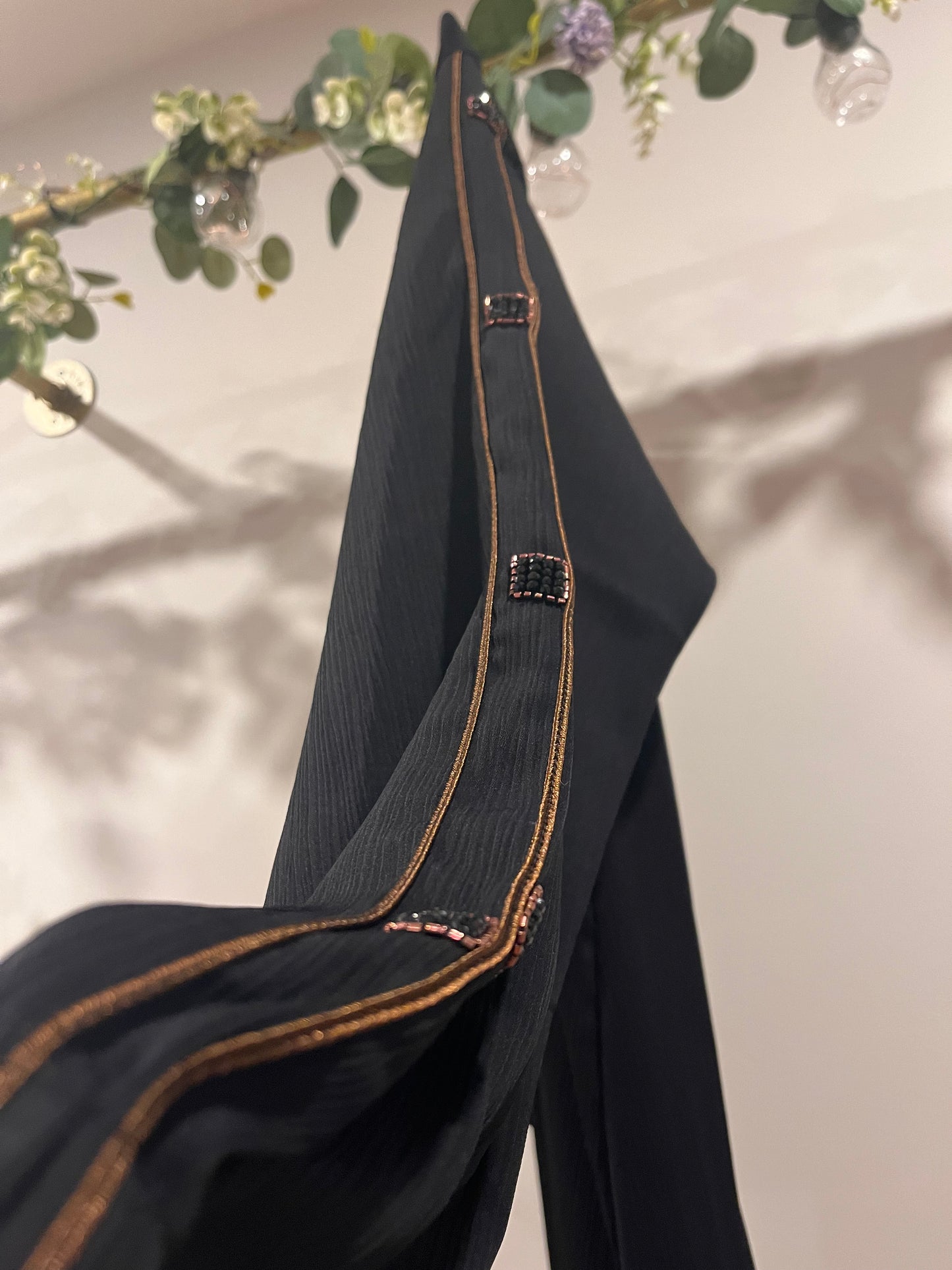 Hand-beaded Sleeve Abaya