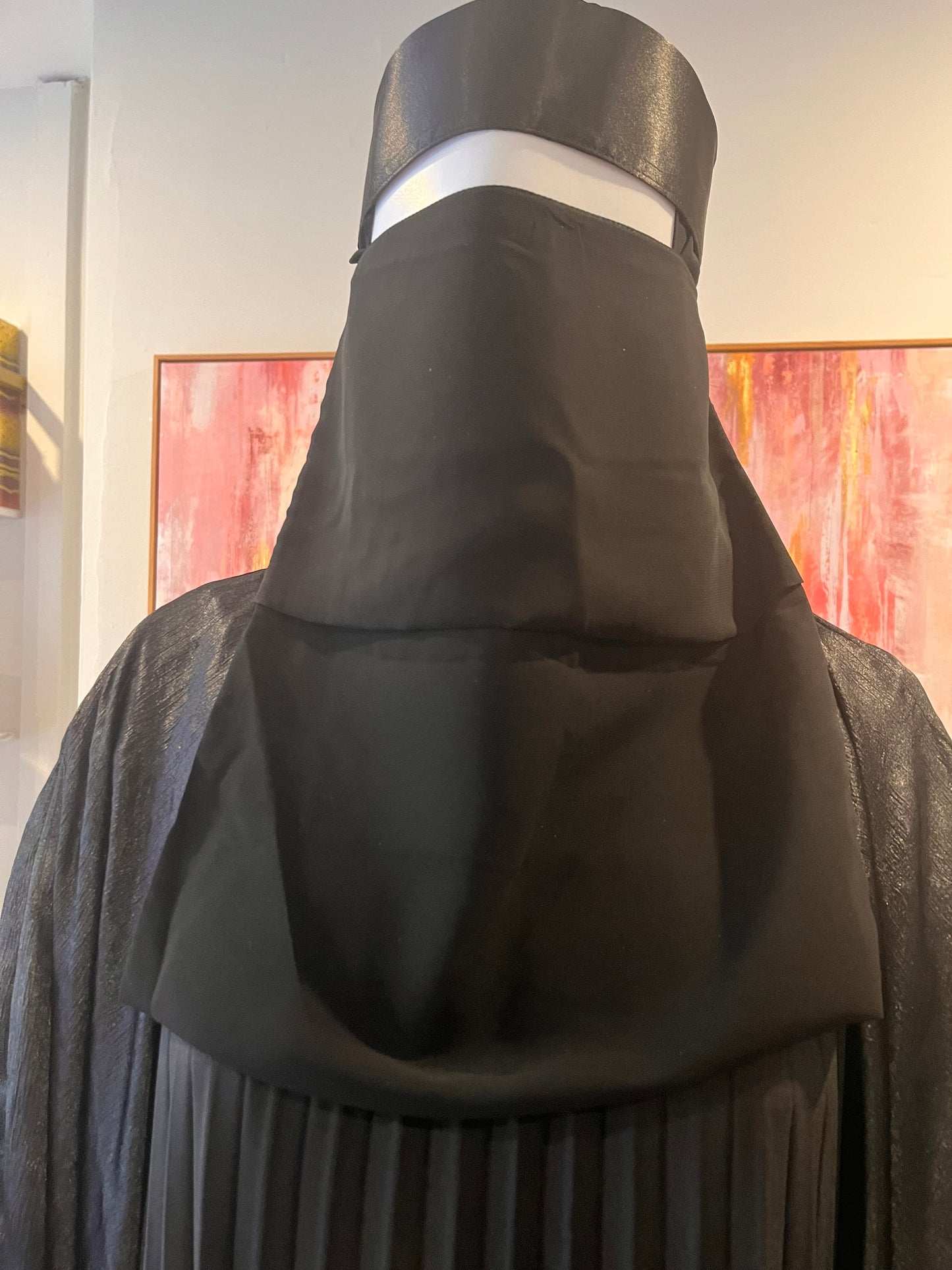 Satin 2 layer Niqab