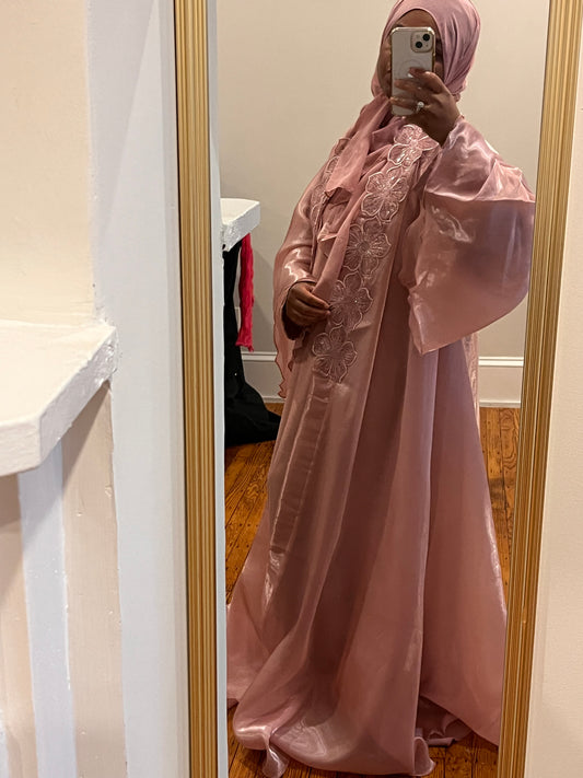 Lace Floral Organza (PINK)