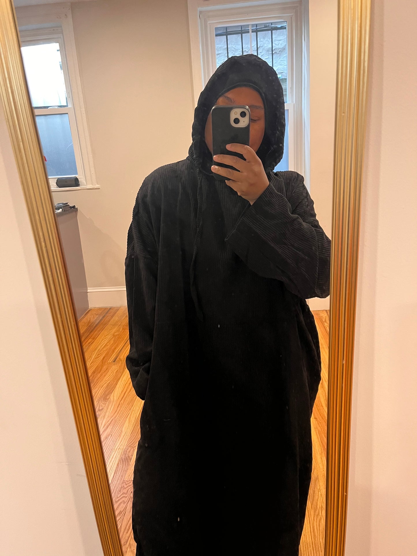 Black Hooded Abaya