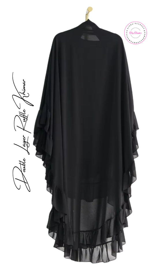 Double Layer Ruffle Khimar